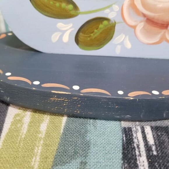 Wood Duck Goose Mantle Decor Artist Signed Rustic Norwegian Style Shabby Chick C - Picture 13 of 14